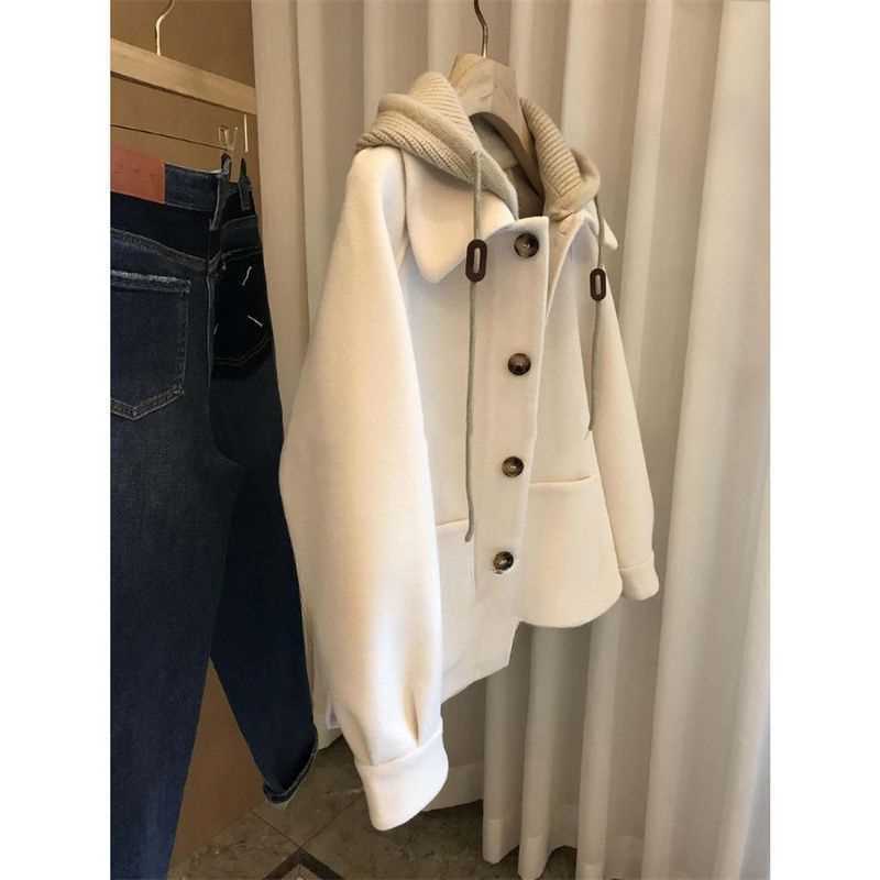Women's Hooded Woolen Coat 202 - Wool Coat Peacoat review and price