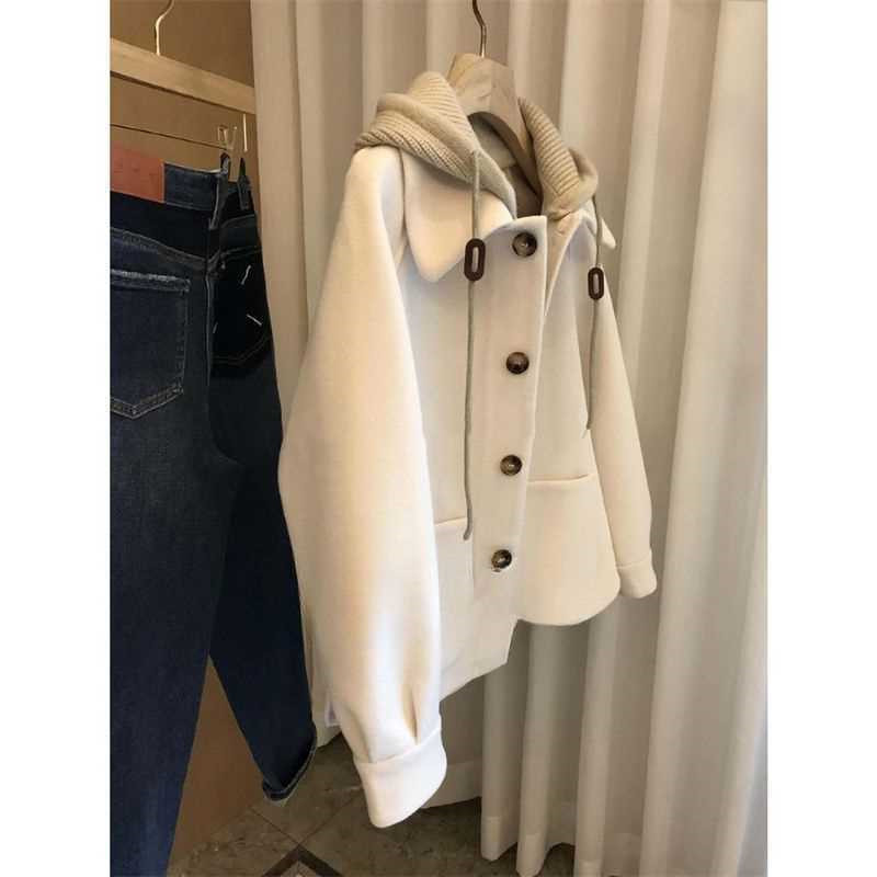 Women's Hooded Woolen Coat 202 - Wool Coat Peacoat review and price