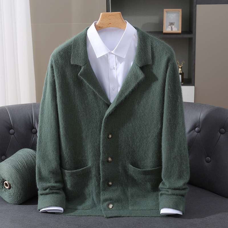 New Mink Wool Cardigan Men's P - Wool Coat Peacoat review and price