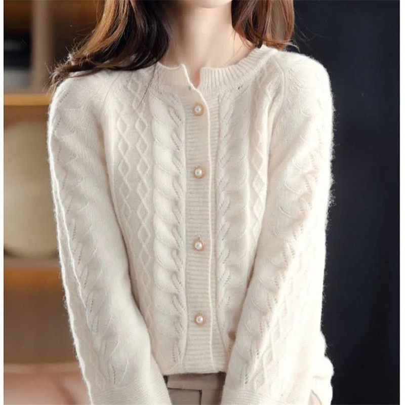 Vintage Knitted Cardigan Jacke - Wool Coat Peacoat review and price