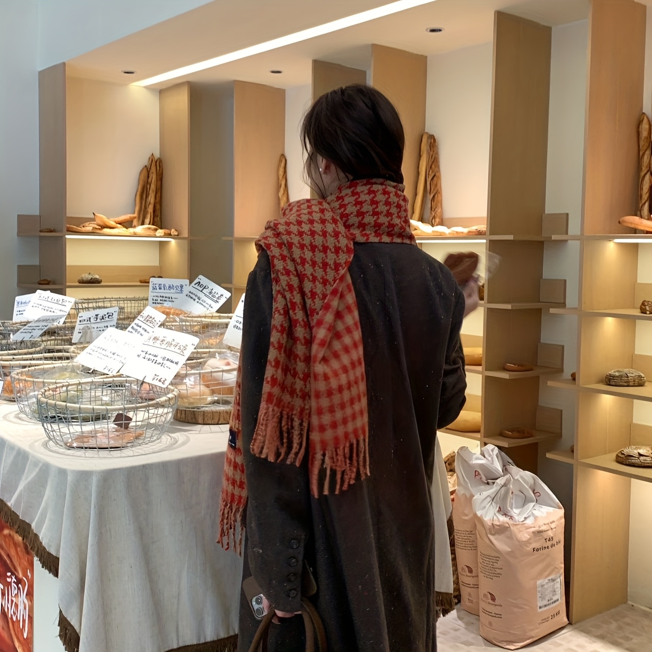 FANGSIGE Exquisite Hundred Tow - Wool Scarf Men review and price