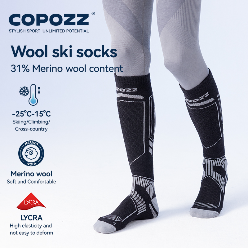COPOZZ New Winter Ski Socks Me - Thermal Sock Wool review and price