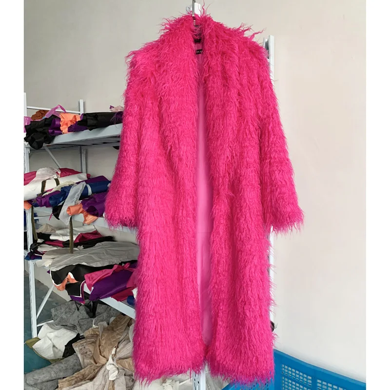 Women Imitation Sheep Faux Fur - Wool Coat Peacoat review and price