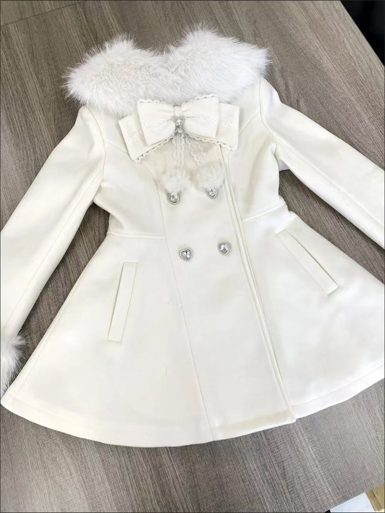 Japanese Autumn Winter Elegant - Wool Coat Peacoat review and price