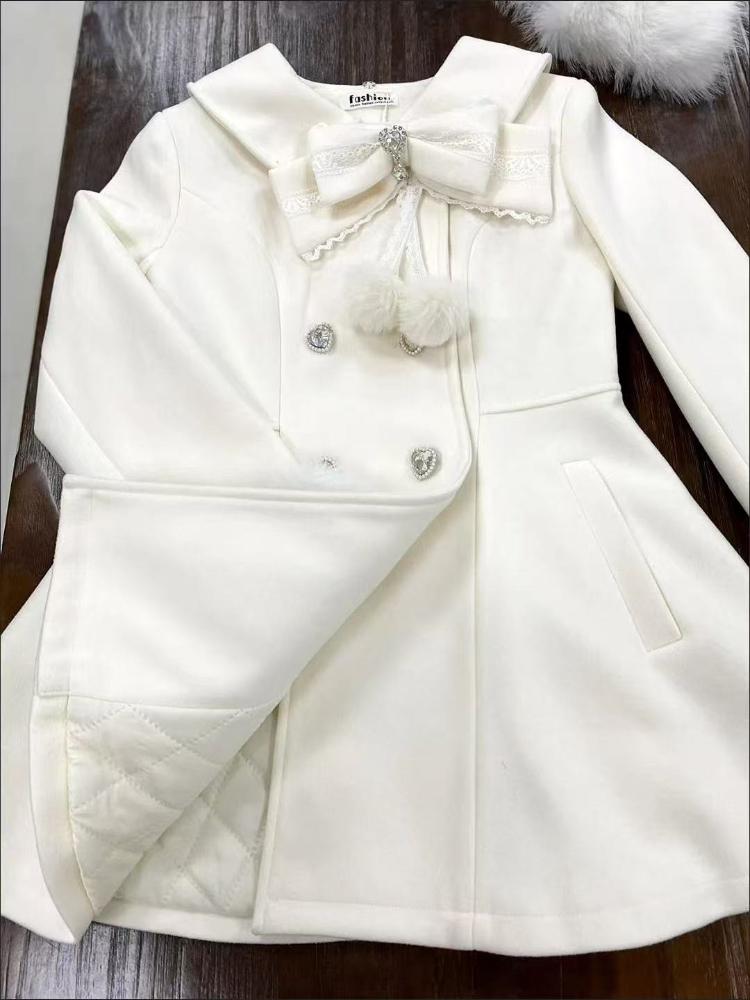 Japanese Autumn Winter Elegant - Wool Coat Peacoat review and price