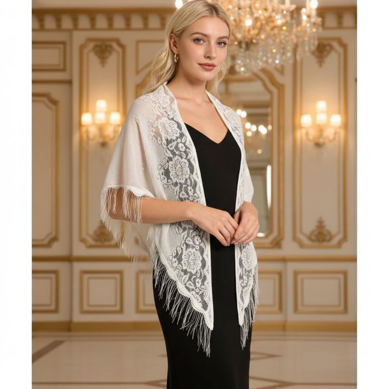 Tassel Fringe Bridal Wrap Tria - Shawl Wrap Winter review and price