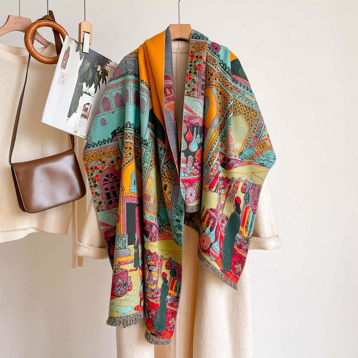 Women Imitation Cashmere Scarf - Shawl Wrap Winter review and price