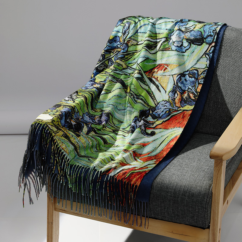 Luxury Brand Oil Painting Cash - Shawl Wrap Winter review and price
