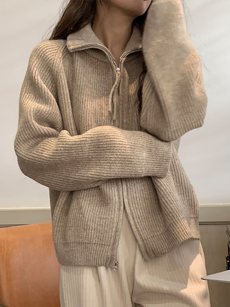 Autumn Winter Woman Fashion Kn - Wool Coat Peacoat review and price