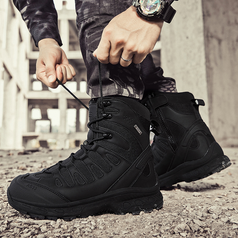 Men Tactical Boots Lace Up Bra - Waterproof Winter Boot review and price